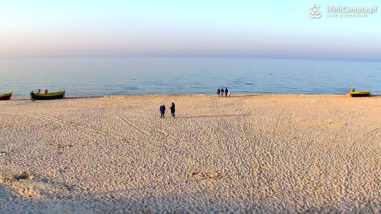 DĘBKI - widok na plażę - 08 marzec 2026, 16:25