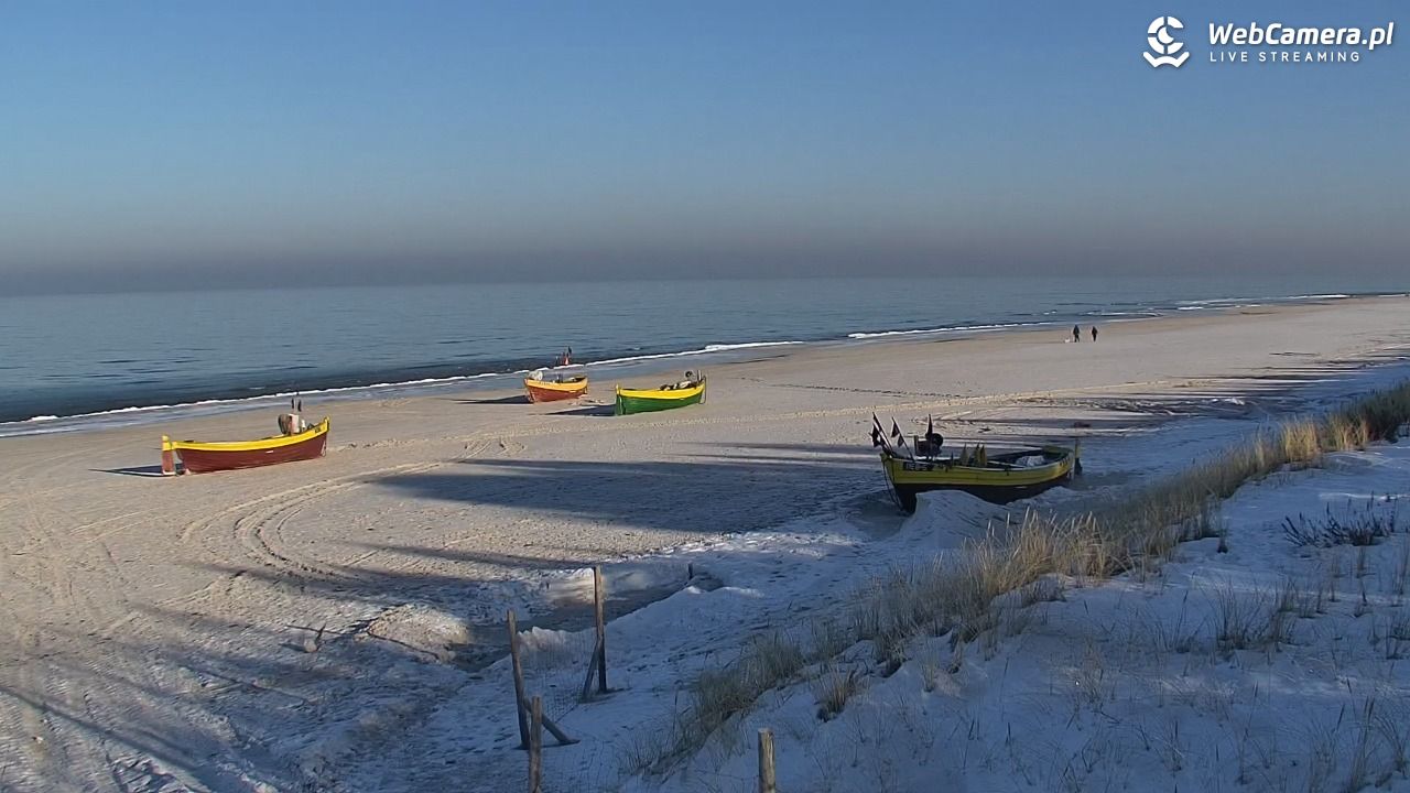 DĘBKI - widok na plażę - 20 styczeń 2026, 12:43