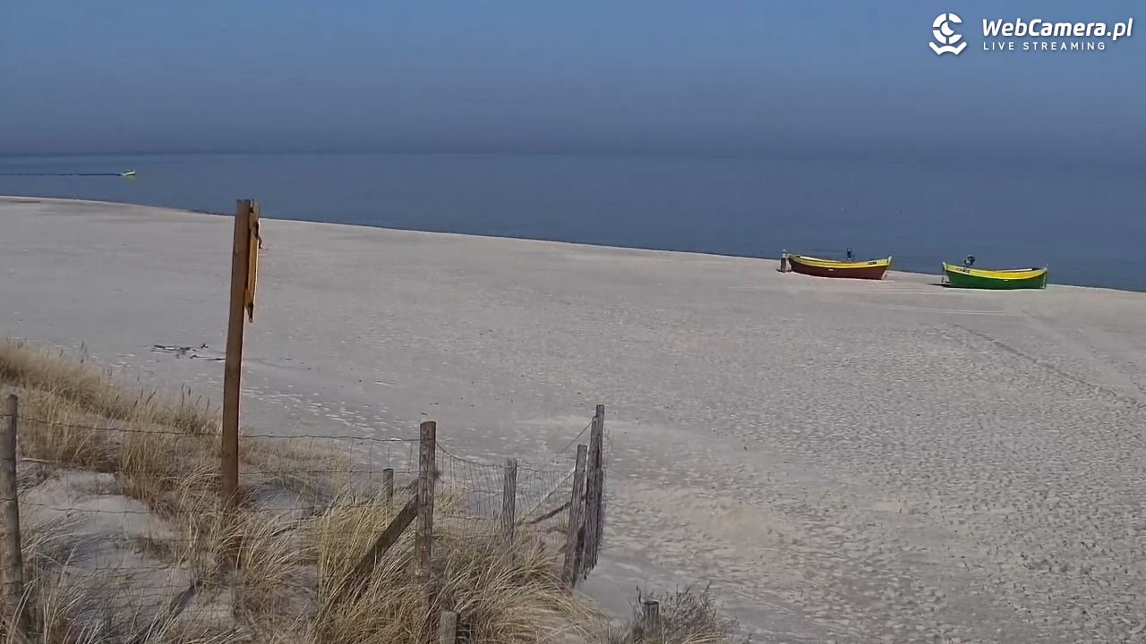 DĘBKI - widok na plażę - 08 marzec 2026, 10:02