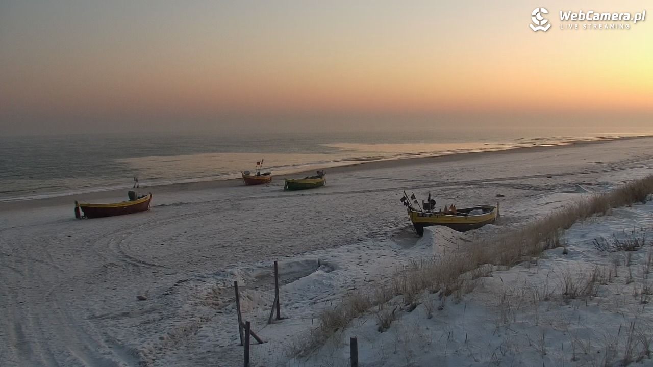 DĘBKI - widok na plażę - 21 styczeń 2026, 07:33