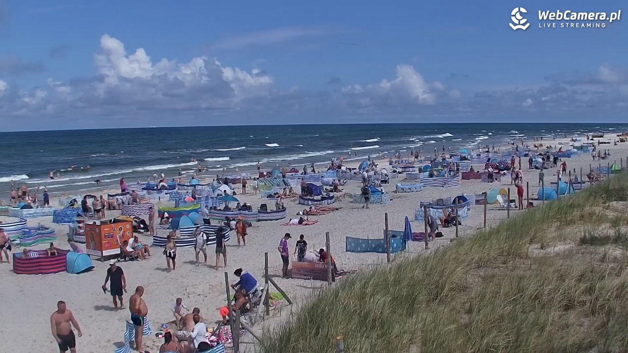 DĘBKI - widok na plażę - 23 lipiec 2026, 13:17
