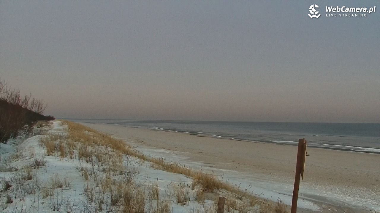 DĘBKI - widok na plażę - 19 styczeń 2026, 07:26