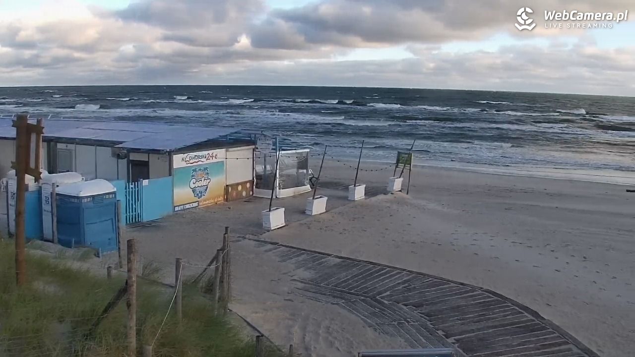 DĘBKI - widok na plażę - 06 wresień 2026, 07:19