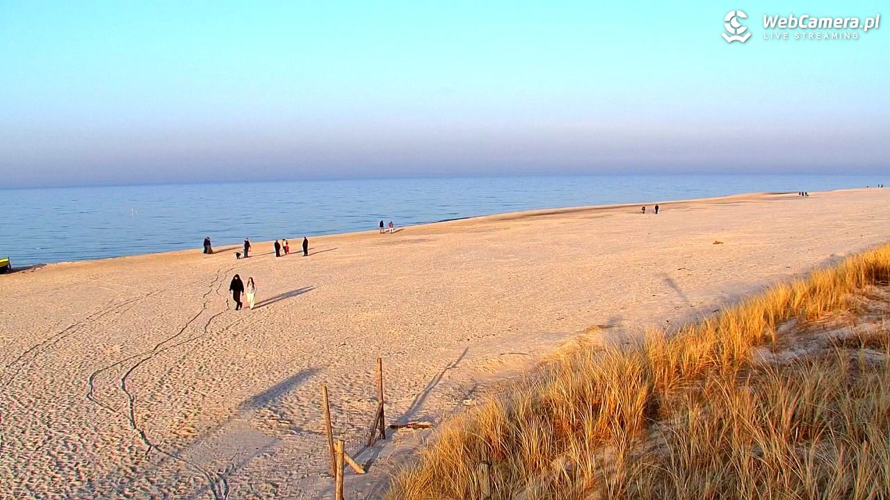 DĘBKI - widok na plażę - 08 marzec 2026, 16:23