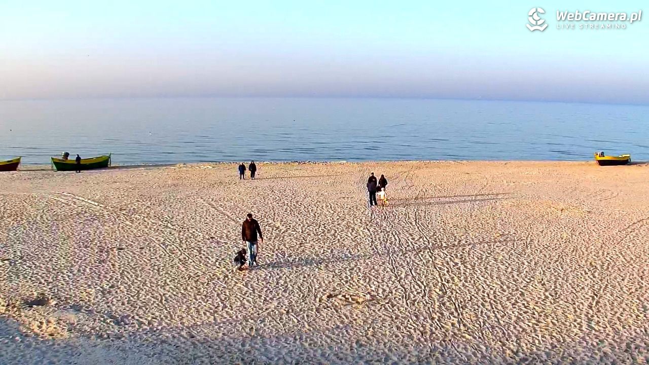 DĘBKI - widok na plażę - 08 marzec 2026, 16:25