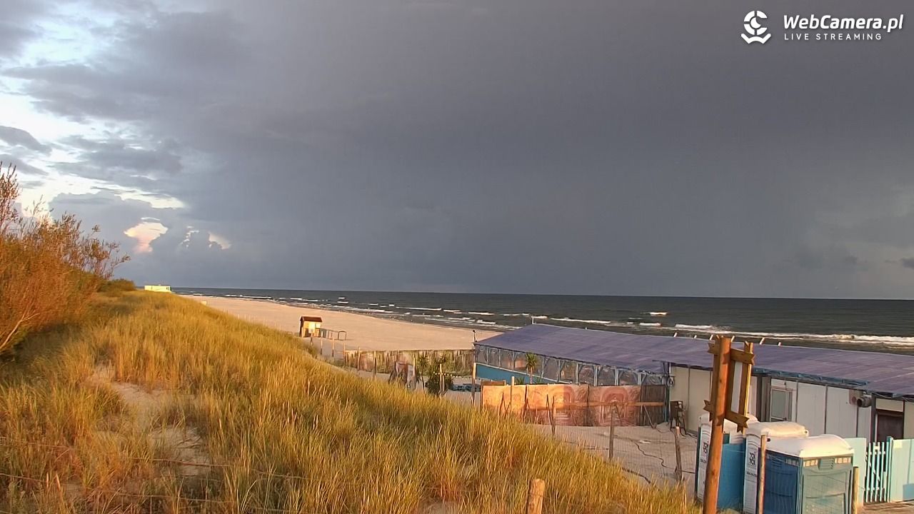 DĘBKI - widok na plażę - 03 wresień 2026, 06:19