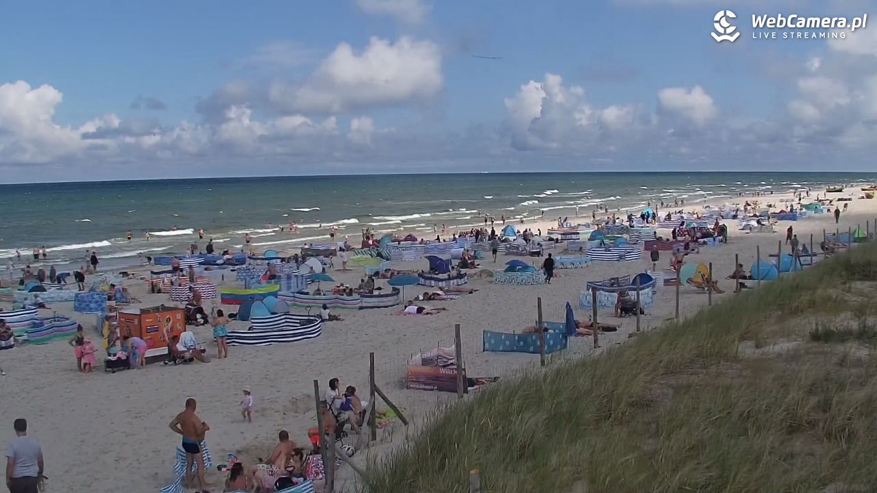 DĘBKI - widok na plażę - 23 lipiec 2026, 13:05