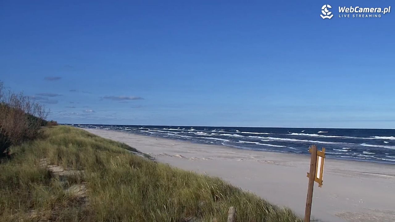 DĘBKI - widok na plażę - 19 październik 2026, 08:18