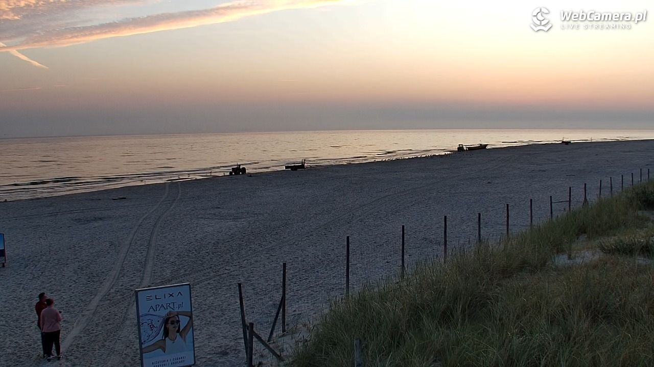 DĘBKI - widok na plażę - 02 wresień 2025, 05:56