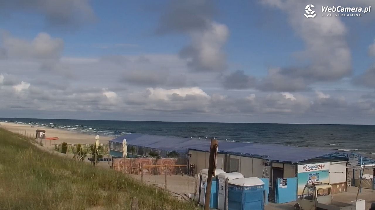 DĘBKI - widok na plażę - 23 lipiec 2026, 08:51