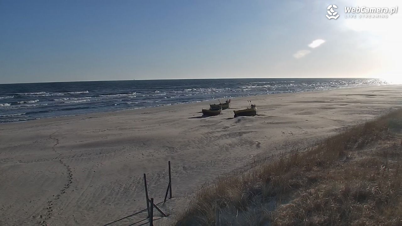 DĘBKI - widok na plażę - 21 kwiecień 2026, 07:10