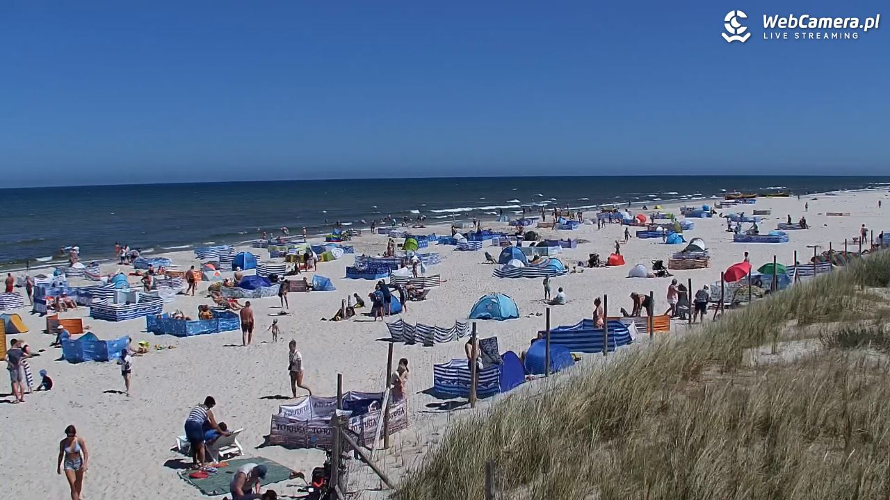 DĘBKI - widok na plażę - 01 lipiec 2025, 12:17