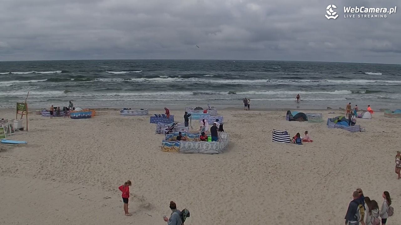 DĘBKI - widok na plażę - 23 lipiec 2026, 15:04