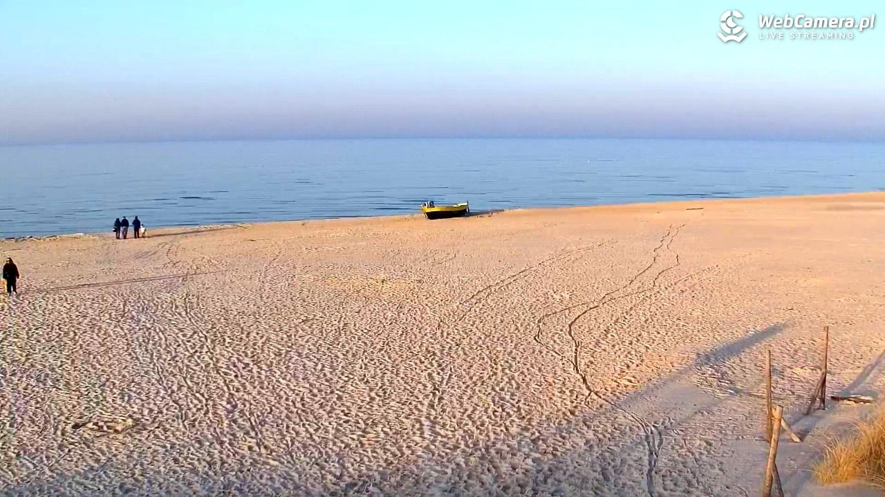 DĘBKI - widok na plażę - 08 marzec 2026, 16:25