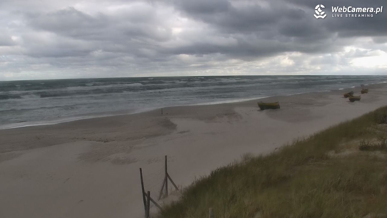 DĘBKI - widok na plażę - 18 październik 2026, 08:05