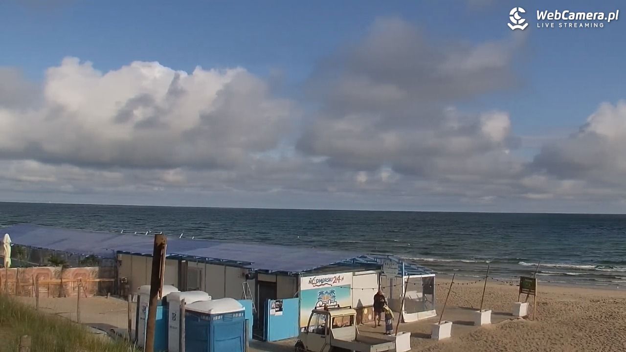 DĘBKI - widok na plażę - 23 lipiec 2026, 08:02