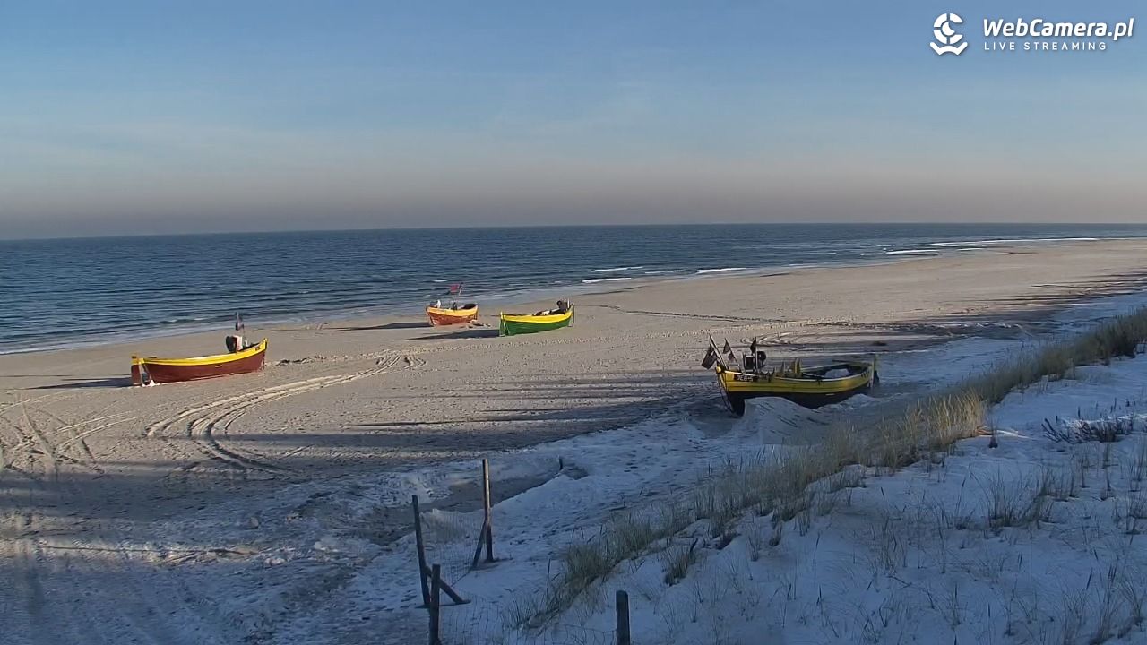 DĘBKI - widok na plażę - 19 styczeń 2026, 10:40