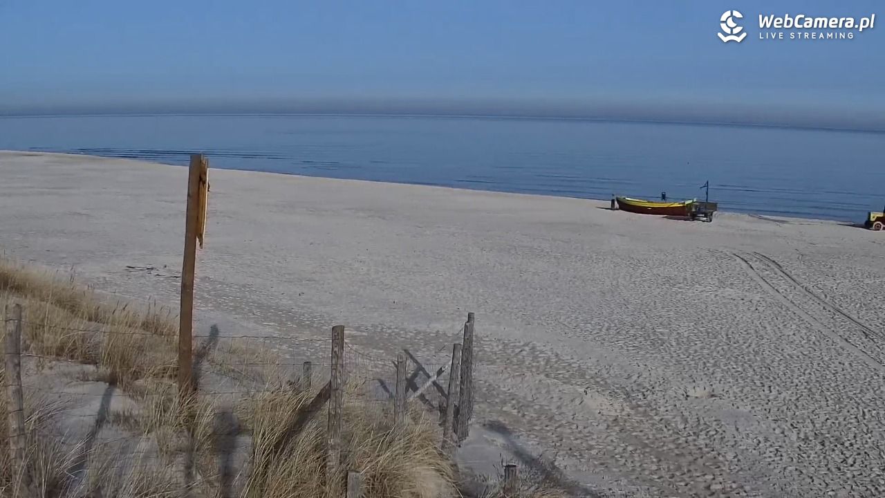 DĘBKI - widok na plażę - 09 marzec 2026, 08:59