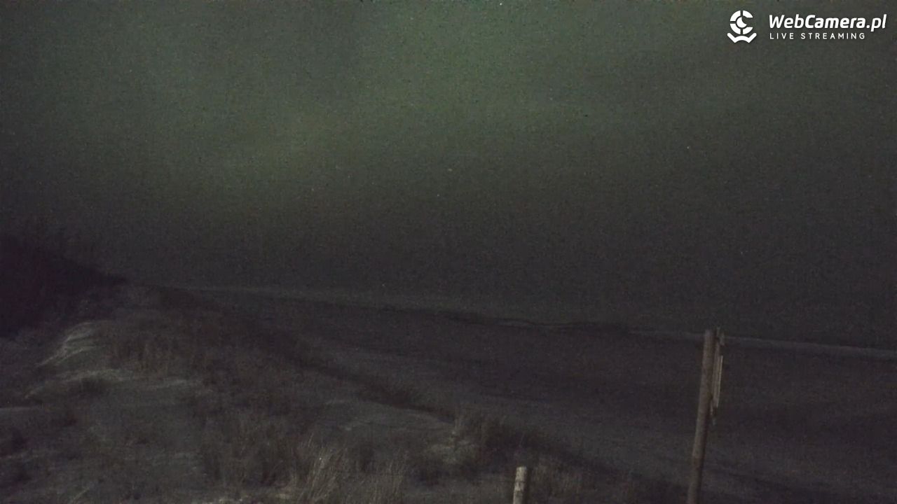 DĘBKI - widok na plażę - 19 styczeń 2026, 22:50