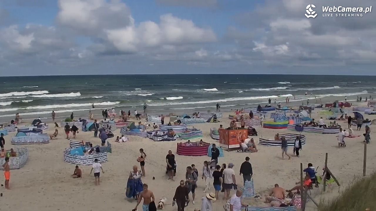 DĘBKI - widok na plażę - 23 lipiec 2026, 13:40