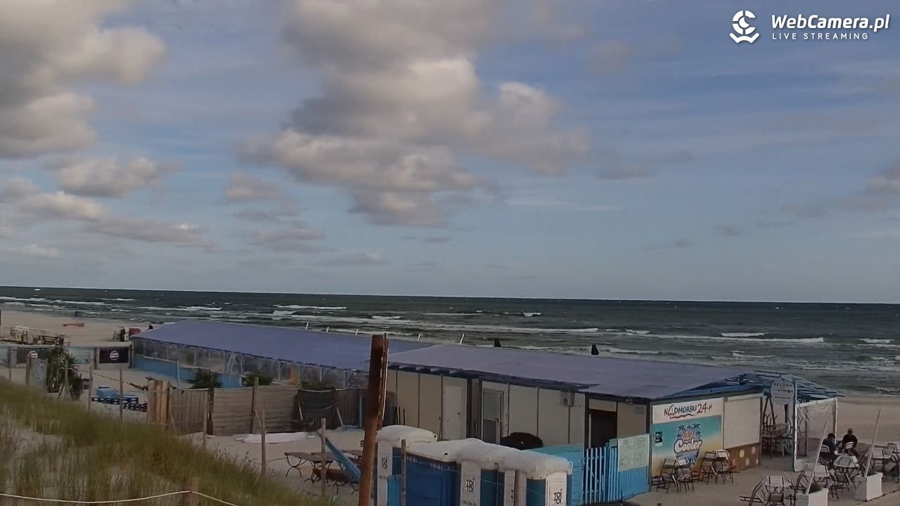 DĘBKI - widok na plażę - 04 lipiec 2025, 06:52
