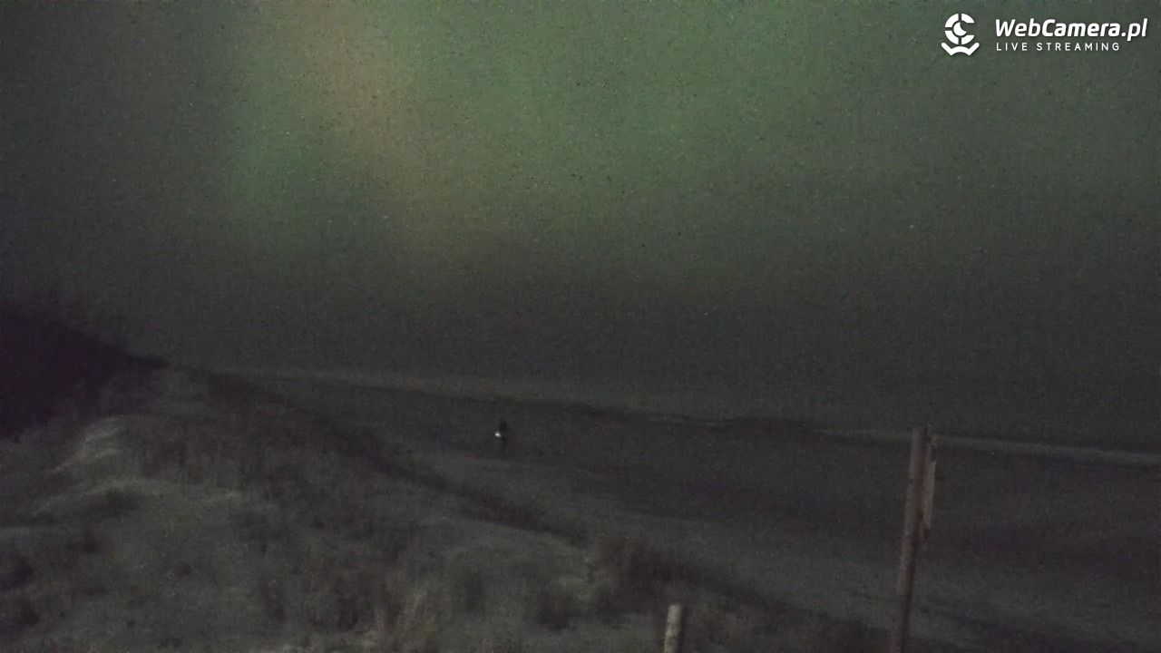 DĘBKI - widok na plażę - 19 styczeń 2026, 22:40