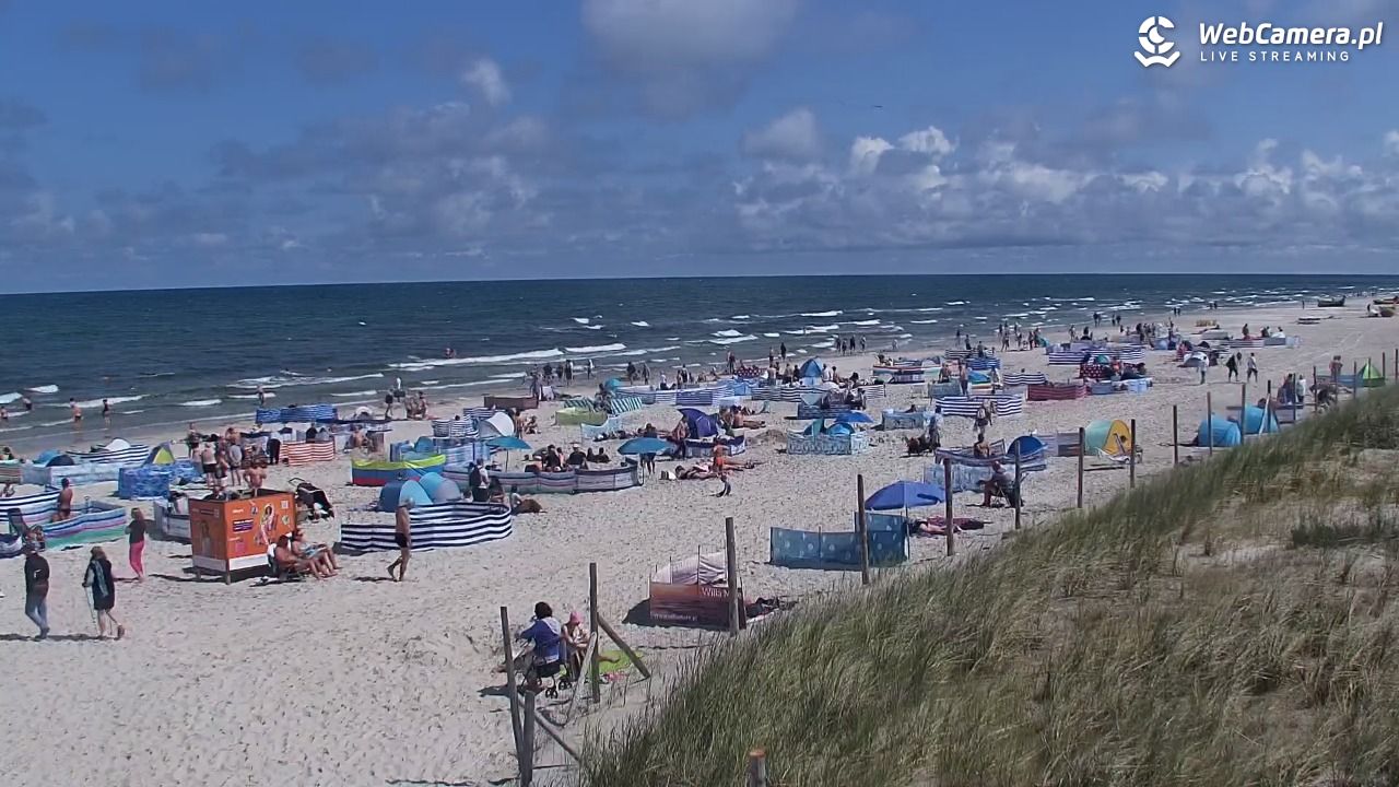 DĘBKI - widok na plażę - 23 lipiec 2026, 12:12