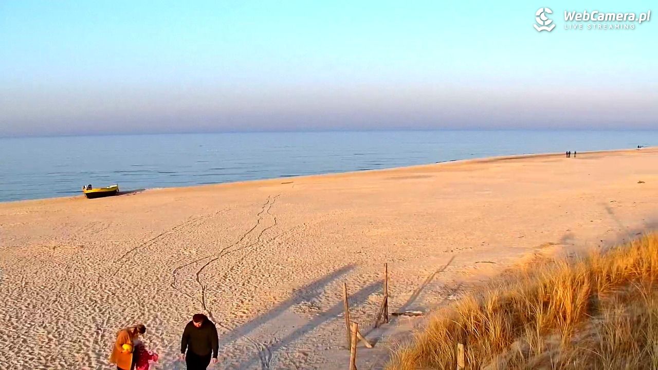 DĘBKI - widok na plażę - 08 marzec 2026, 16:25