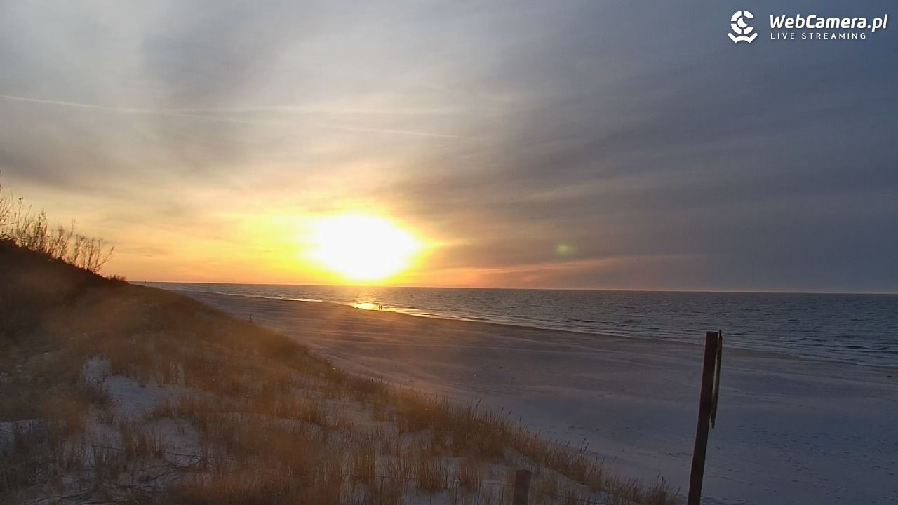 DĘBKI - widok na plażę - 22 kwiecień 2026, 19:45