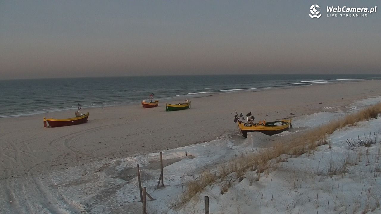DĘBKI - widok na plażę - 19 styczeń 2026, 16:36