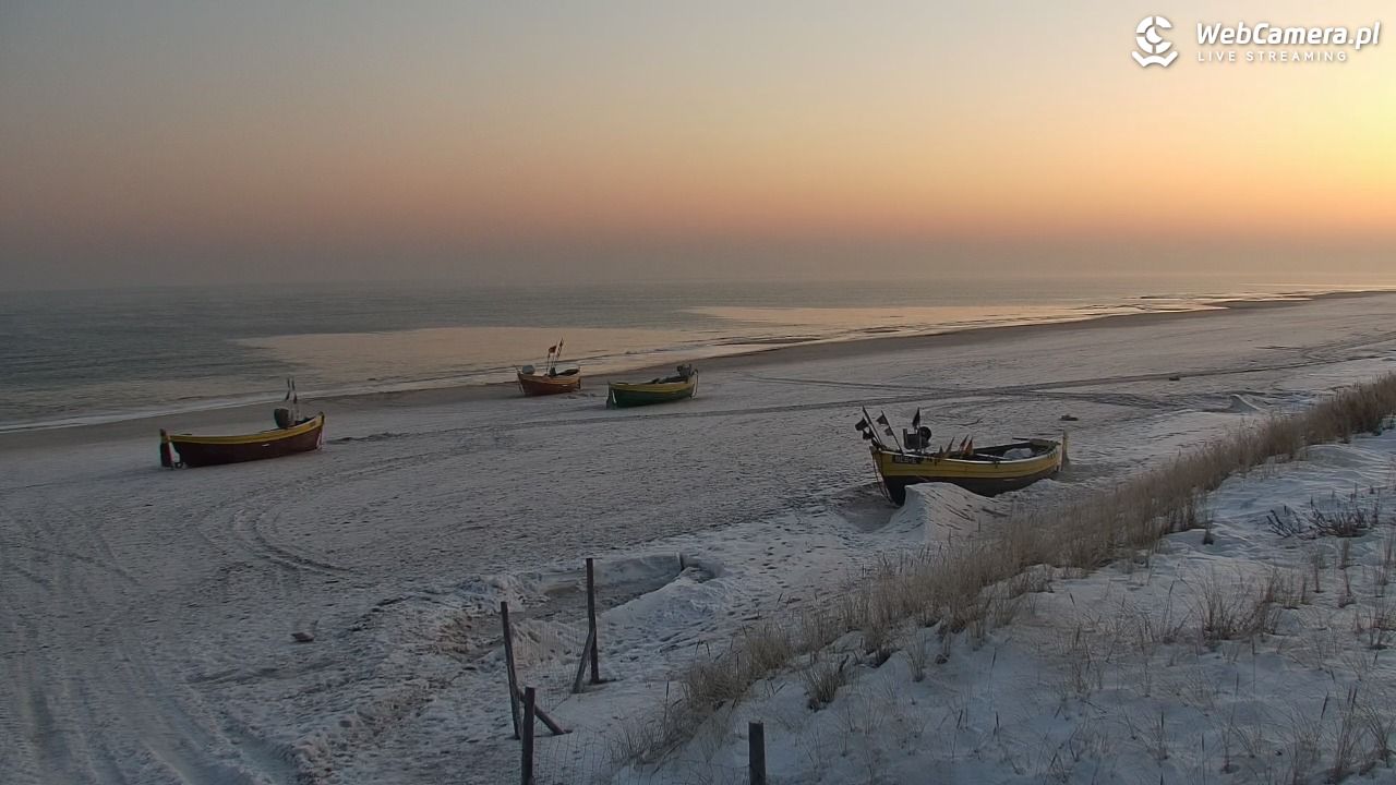 DĘBKI - widok na plażę - 21 styczeń 2026, 07:35