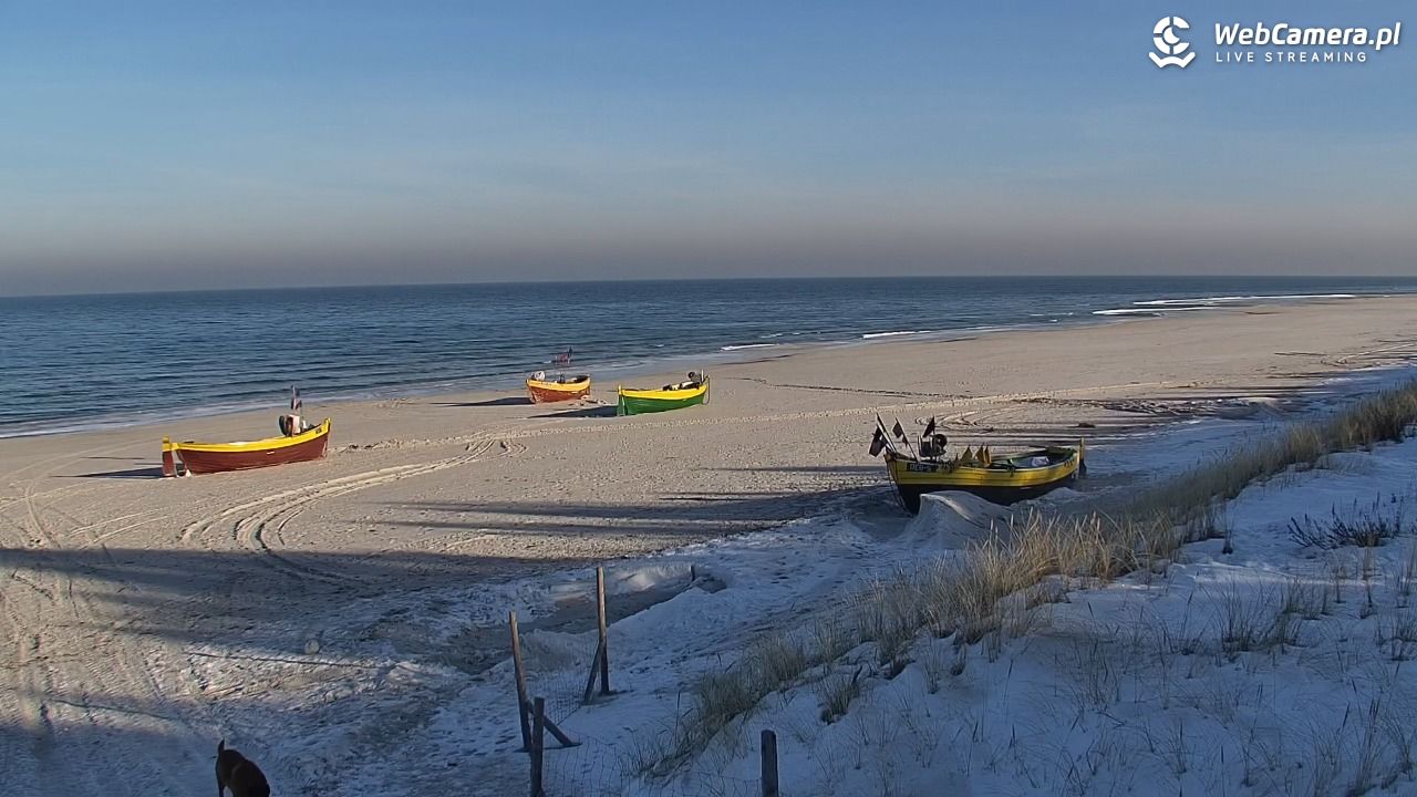 DĘBKI - widok na plażę - 19 styczeń 2026, 11:35