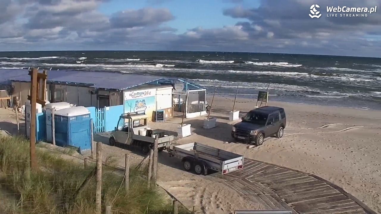 DĘBKI - widok na plażę - 06 wresień 2026, 07:54