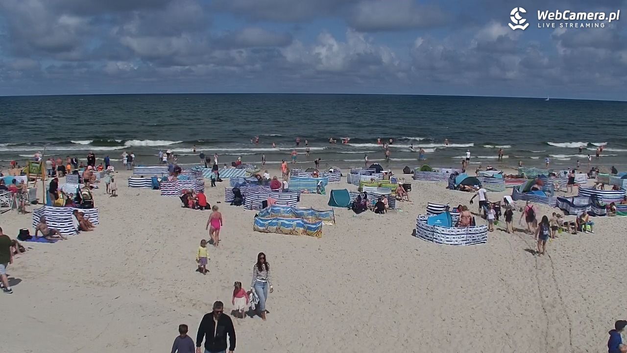 DĘBKI - widok na plażę - 23 lipiec 2026, 12:34