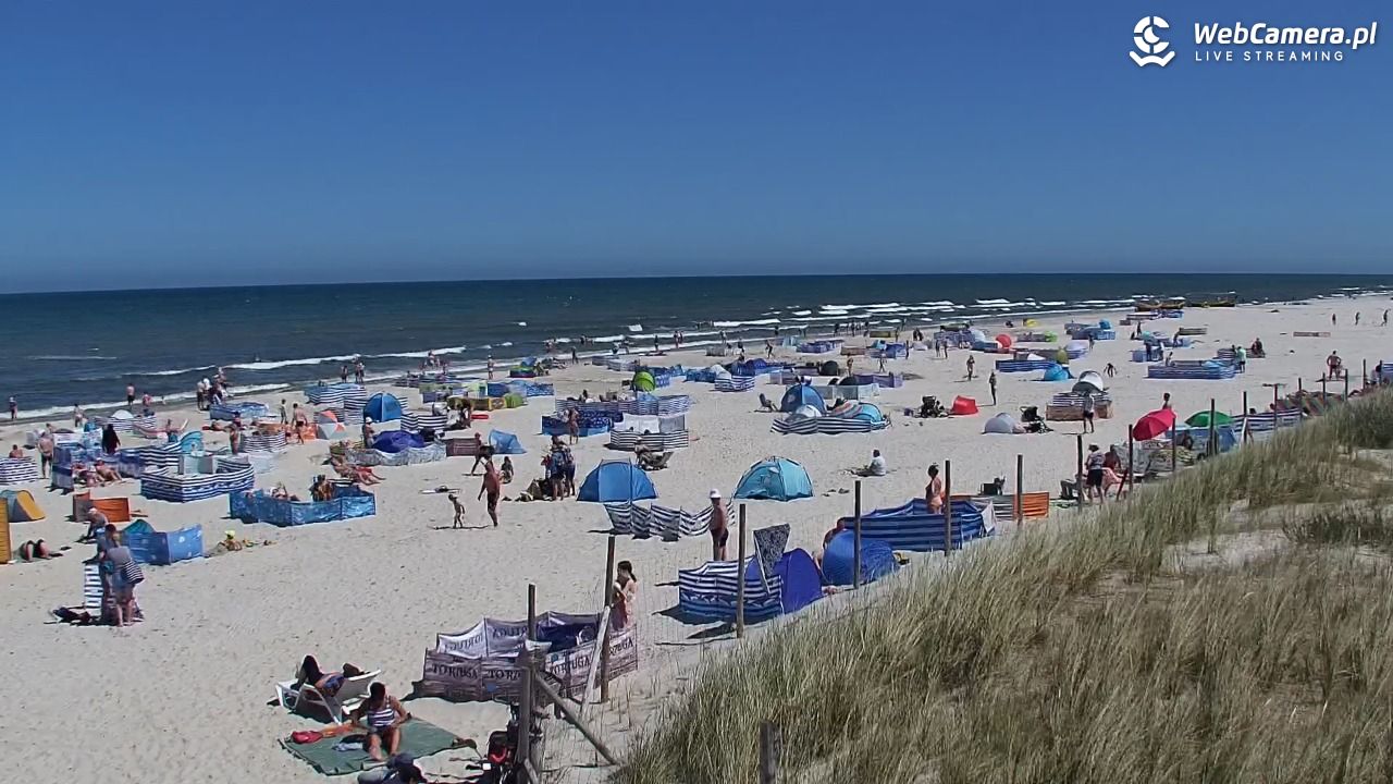 DĘBKI - widok na plażę - 01 lipiec 2025, 12:18