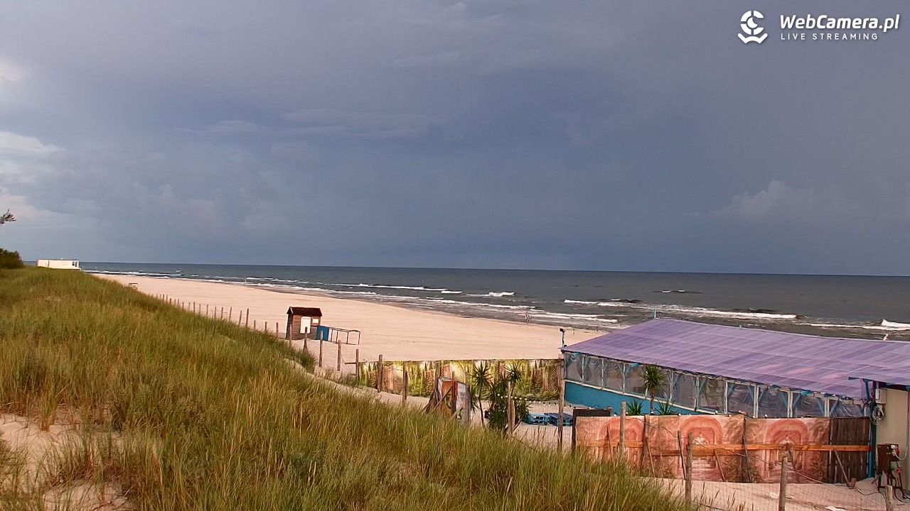 DĘBKI - widok na plażę - 03 wresień 2026, 05:54
