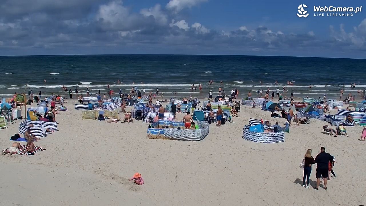 DĘBKI - widok na plażę - 23 lipiec 2026, 13:06