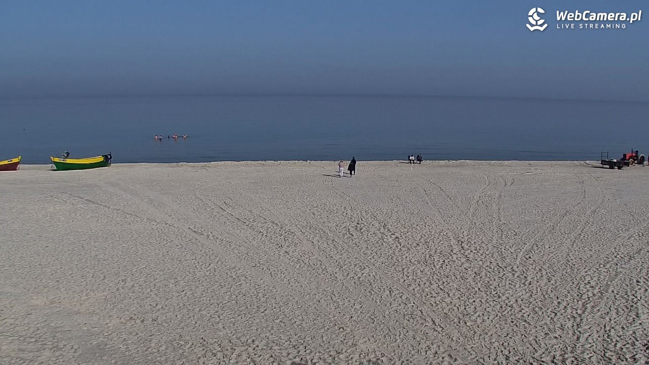 DĘBKI - widok na plażę - 08 marzec 2026, 10:24