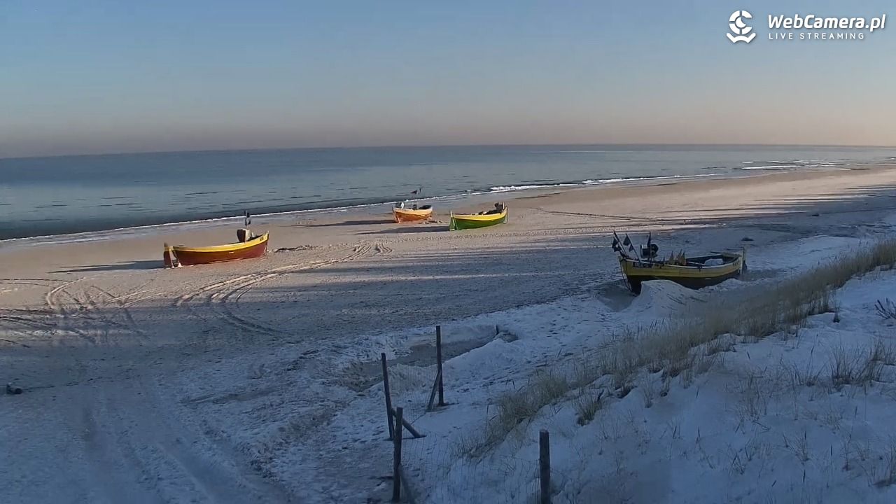 DĘBKI - widok na plażę - 20 styczeń 2026, 09:54