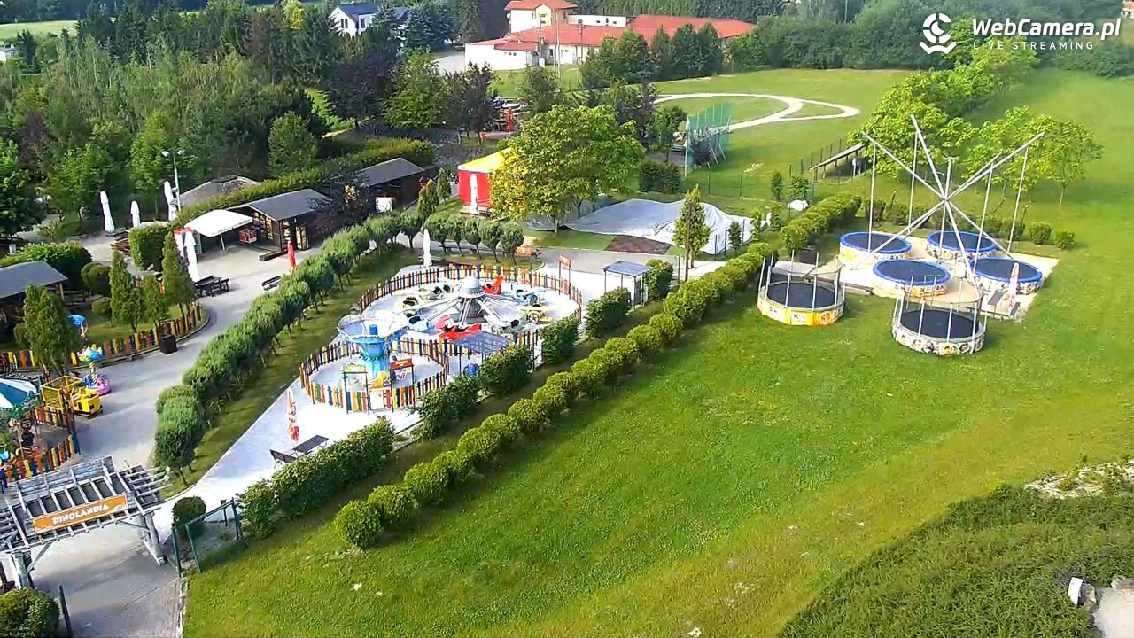DINOLANDIA - widok na Park Rozrywki w Inwałdzie - 21 czerwiec 2026, 07:48
