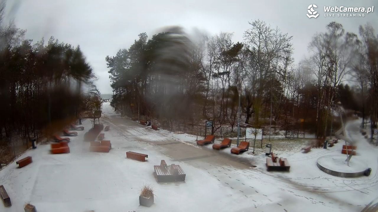 Dziwnówek - widok na deptak - 13 luty 2026, 08:15
