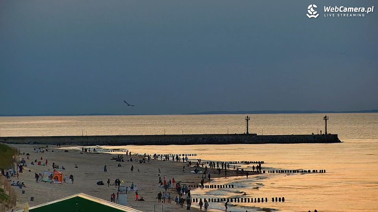 DZIWNÓW  - widok na plażę - 20 sierpień 2026, 20:05