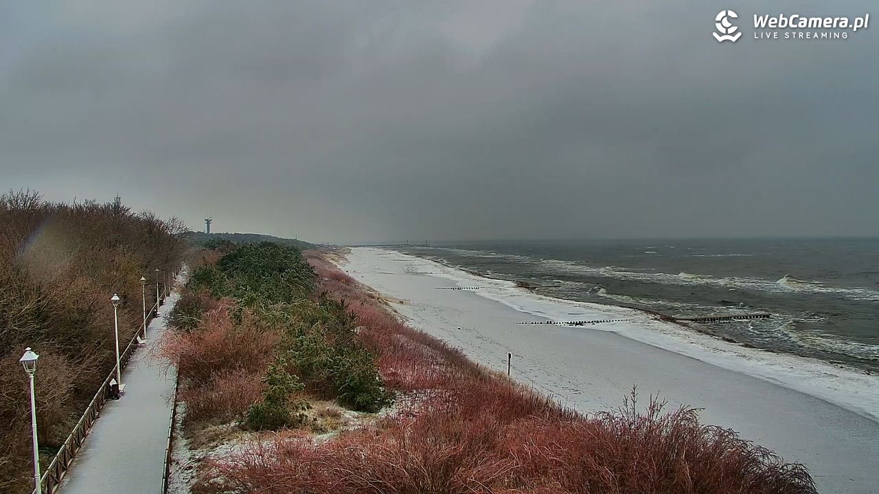 DZIWNÓW  - widok na plażę - 26 styczeń 2026, 10:32