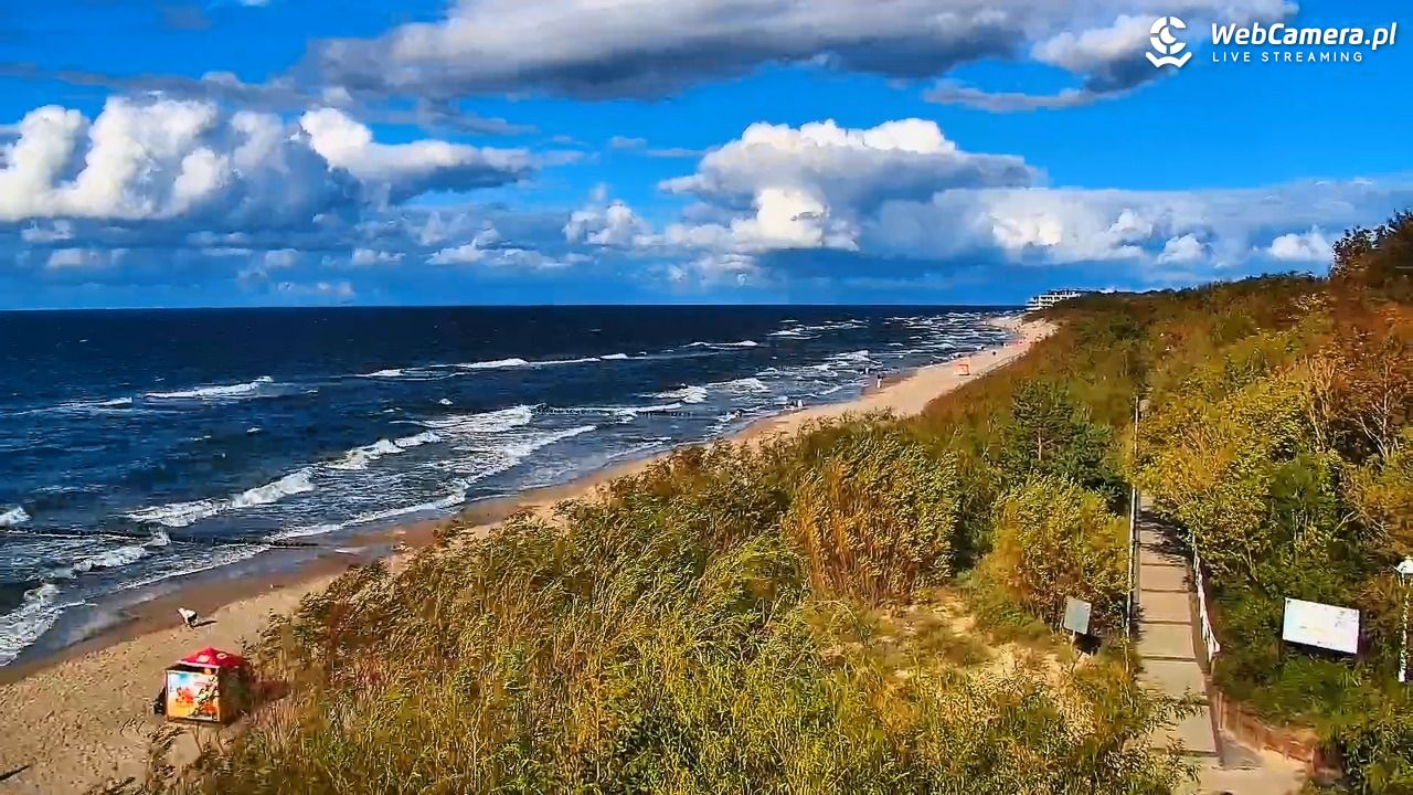 DZIWNÓW  - widok na plażę - 22 sierpień 2026, 17:16