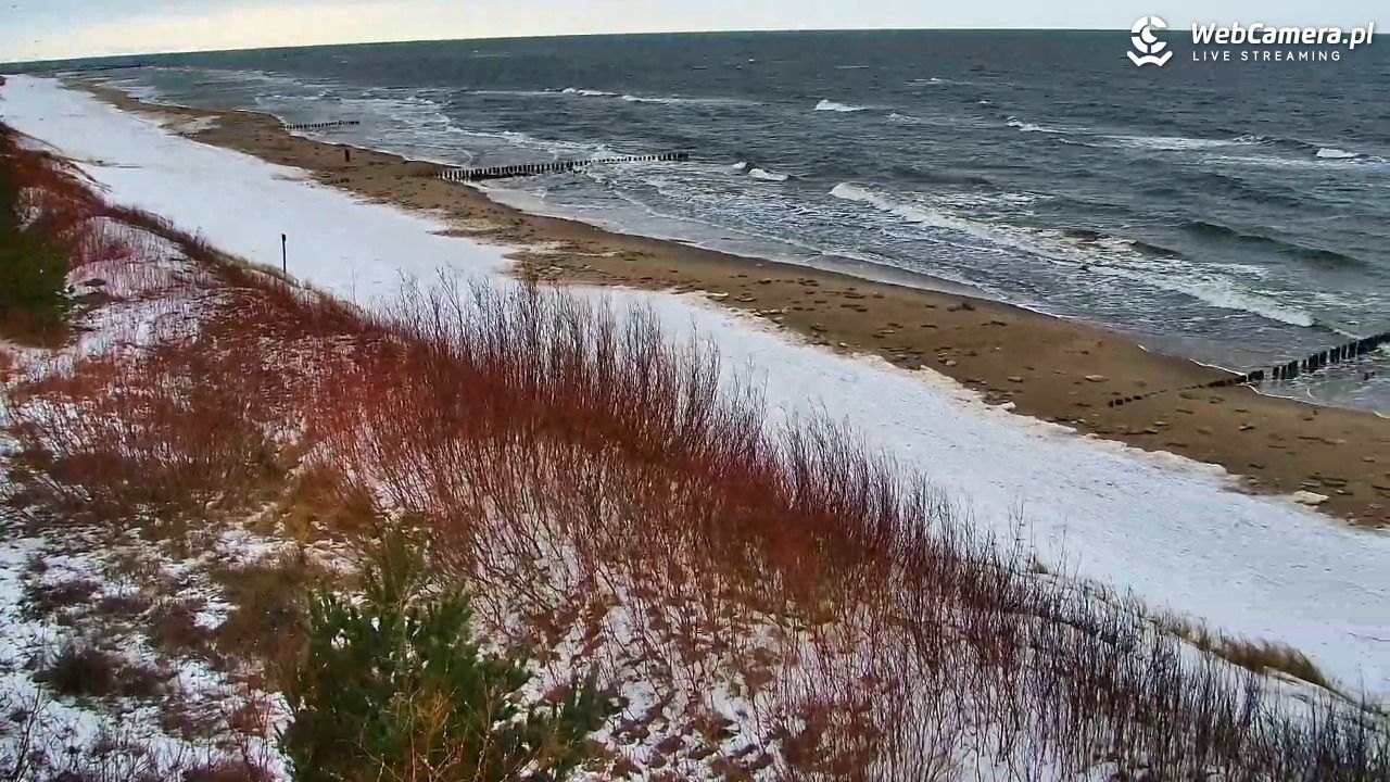 DZIWNÓW  - widok na plażę - 14 luty 2026, 09:32