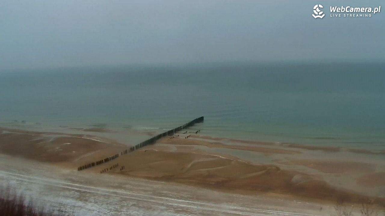 DZIWNÓW  - widok na plażę - 14 styczeń 2026, 10:33