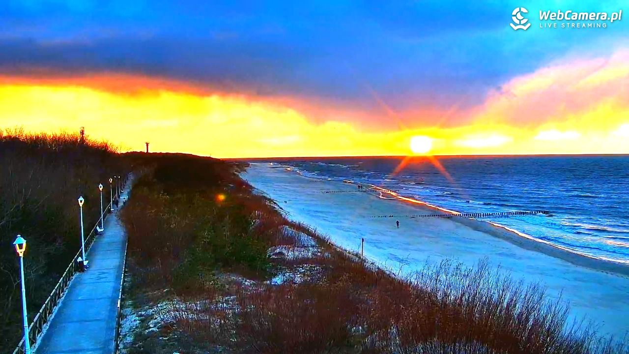 DZIWNÓW  - widok na plażę - 25 marzec 2026, 18:17