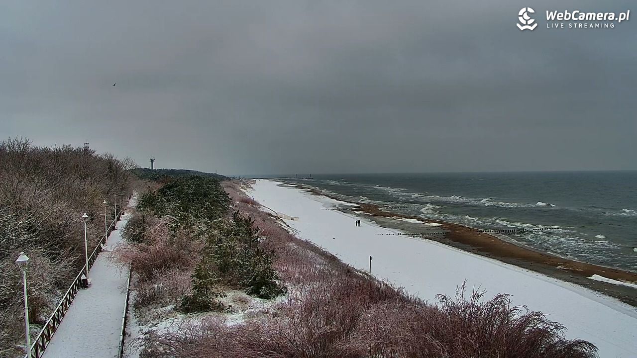 DZIWNÓW  - widok na plażę - 28 styczeń 2026, 11:58