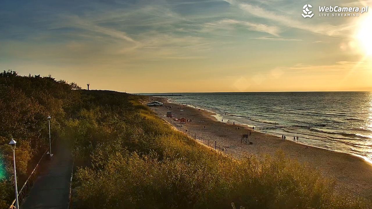 DZIWNÓW  - widok na plażę - 24 lipiec 2026, 20:04