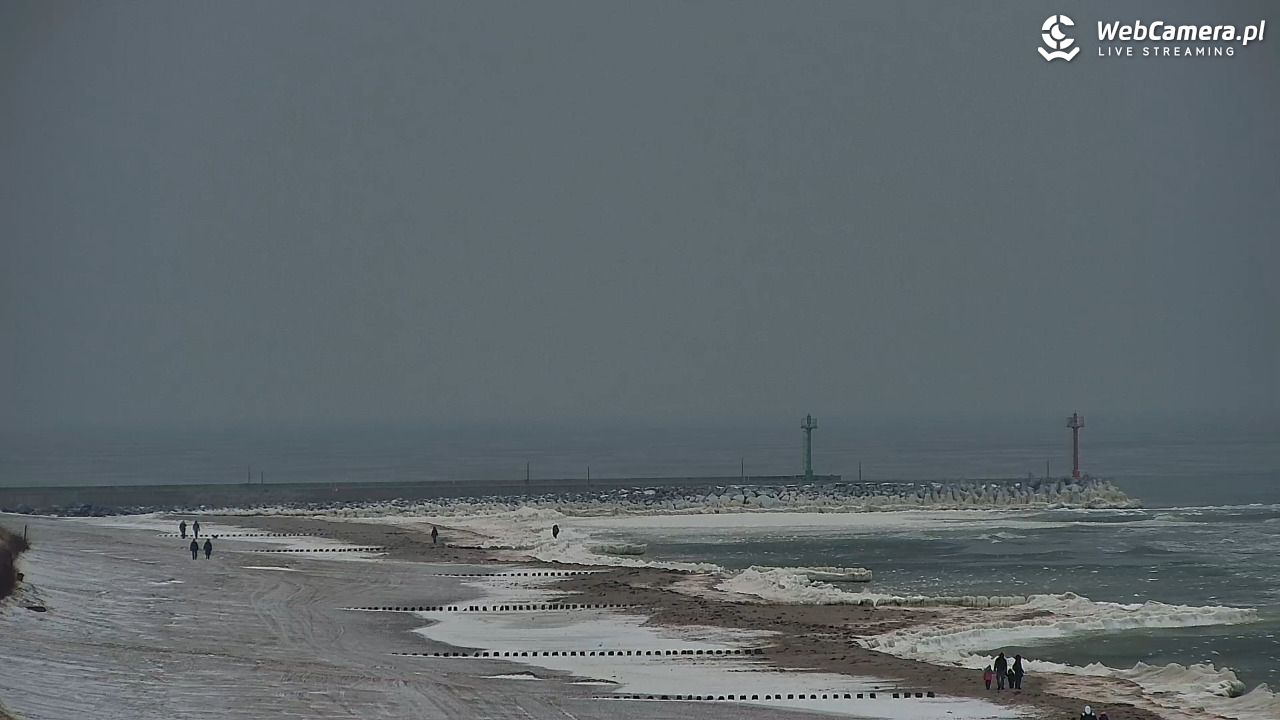 DZIWNÓW  - widok na plażę - 05 luty 2026, 12:07